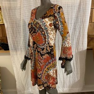 MSK bell sleeve above the knee dress